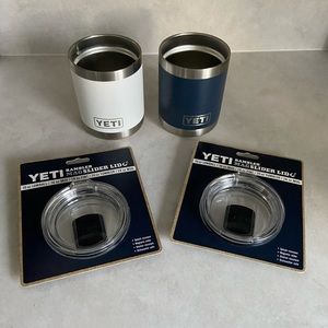 Brand New 2 Yeti 10oz lowball 2020 Ryder Cup edition ramblers with lids